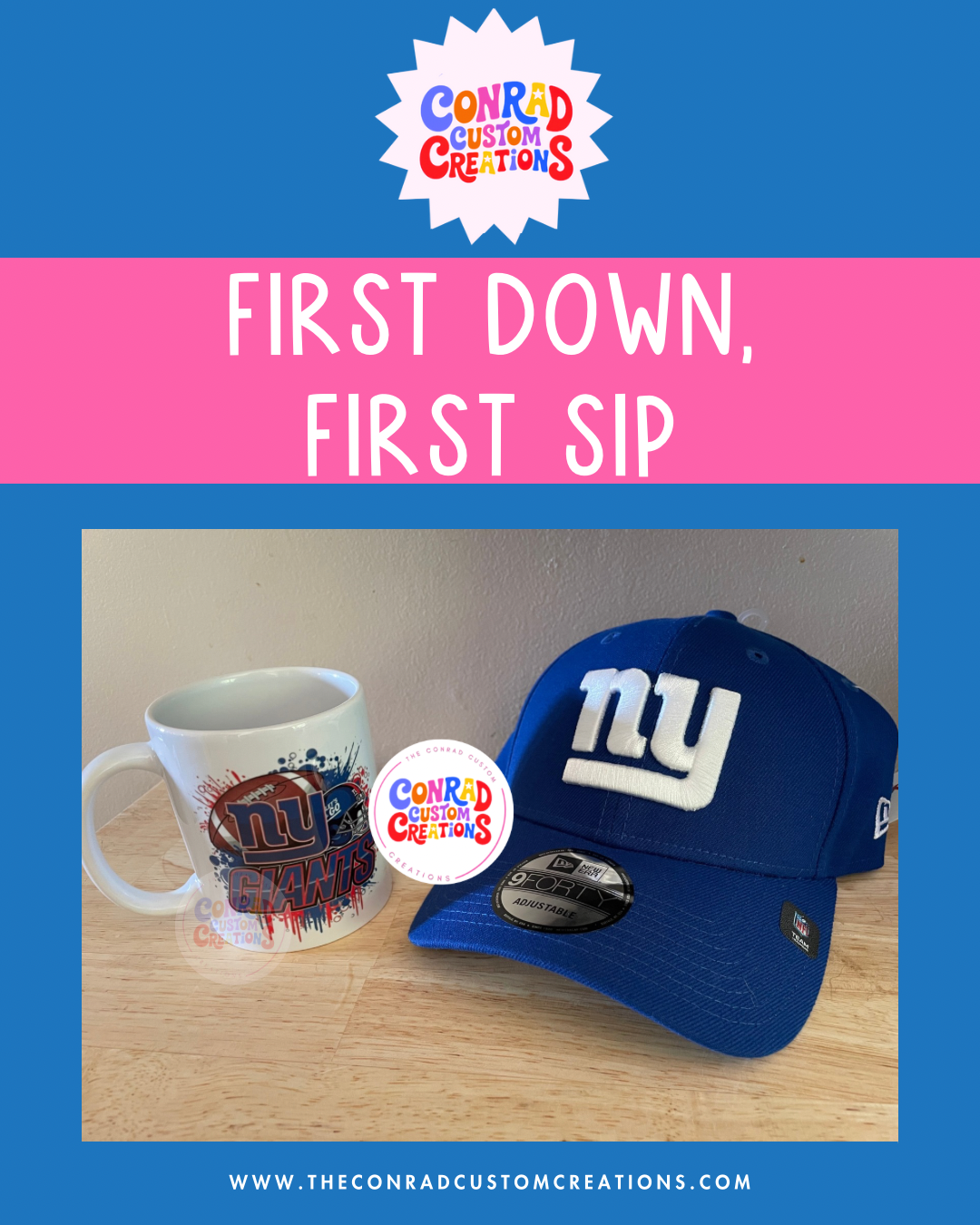First Down, First Sip: Football Mugs
