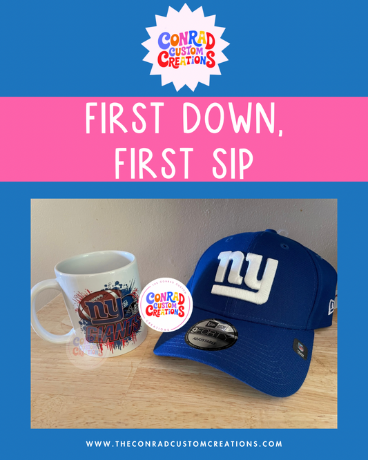 First Down, First Sip: Football Mugs