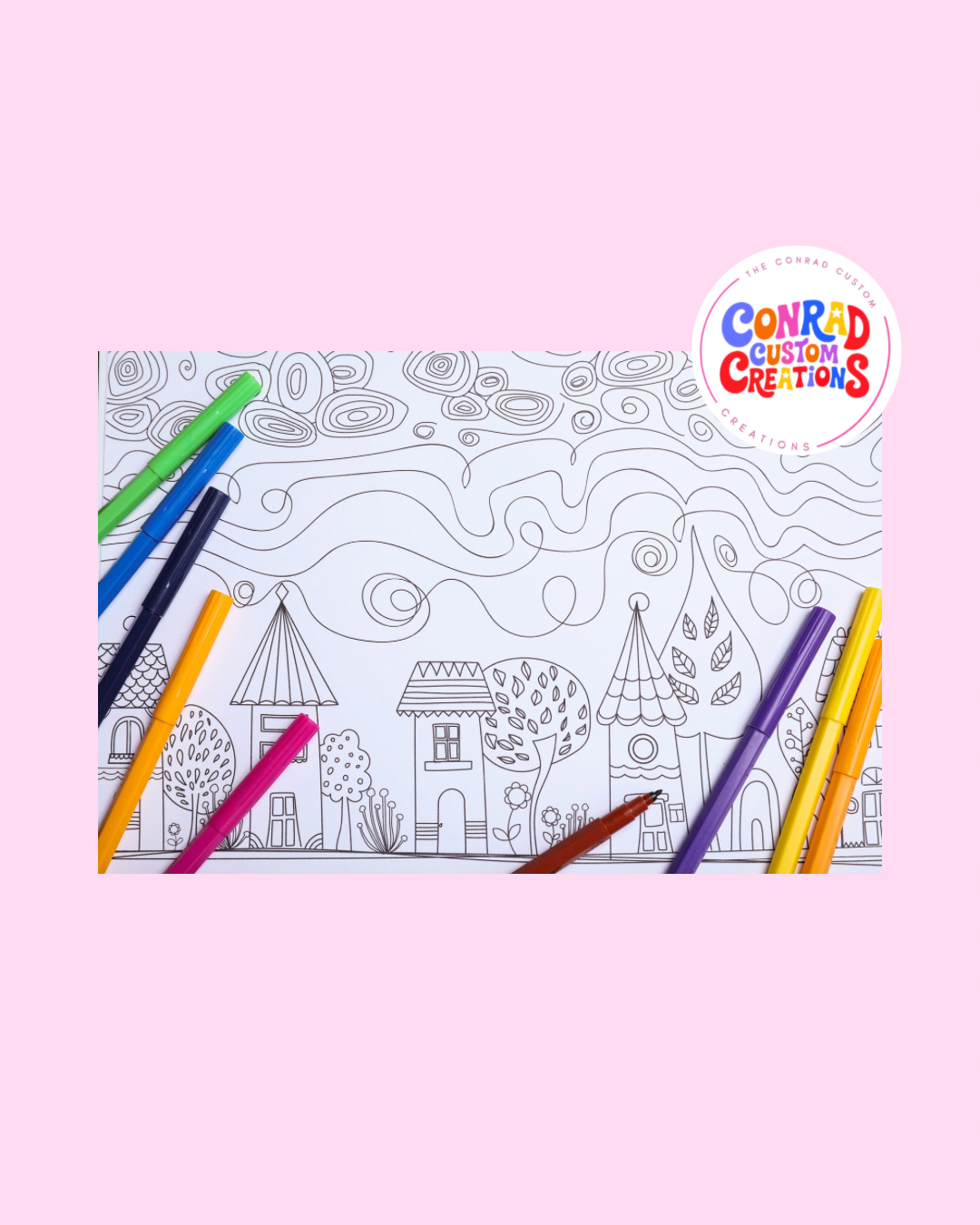 Custom Coloring Sheet (Digital File)