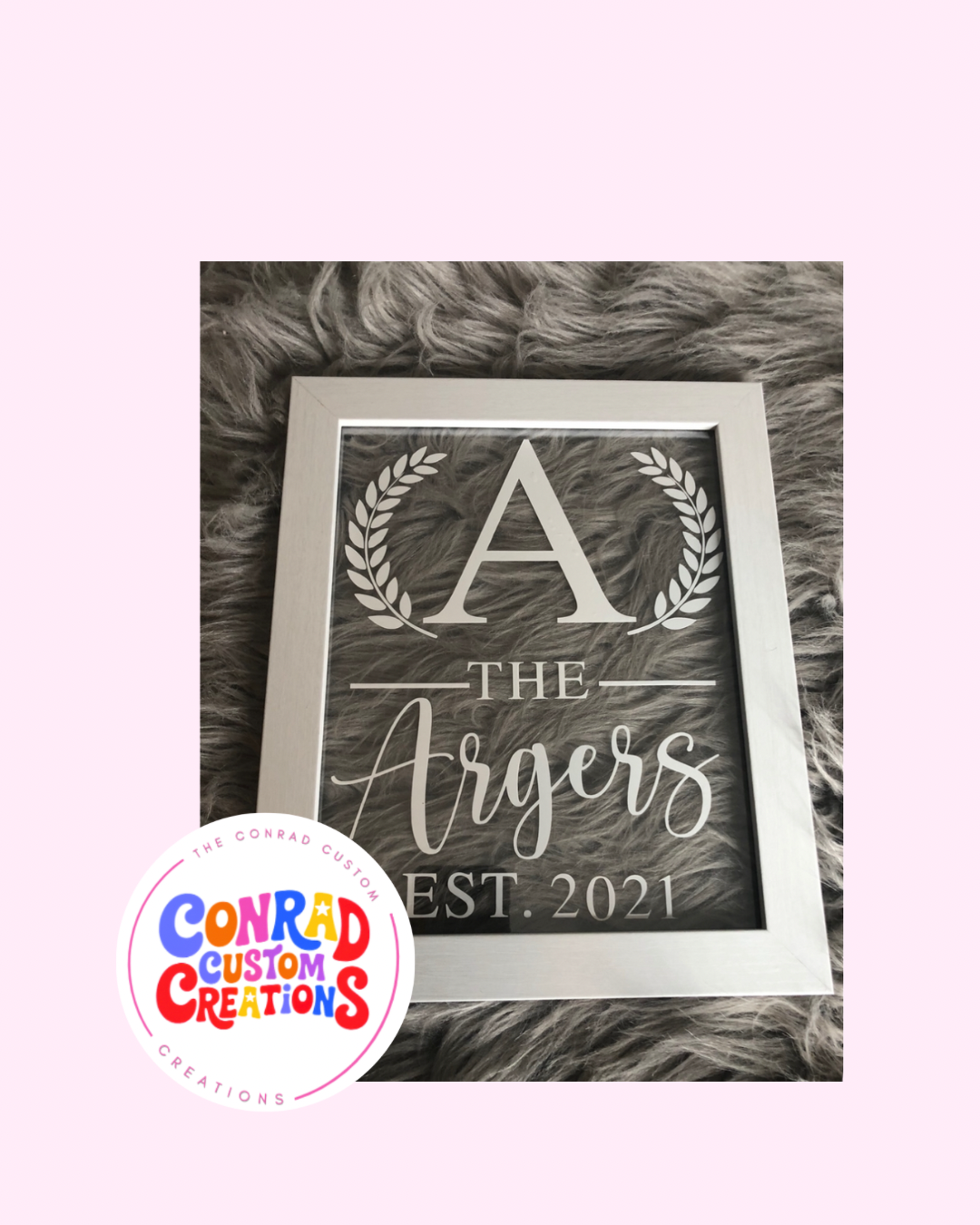 Cozy Casa: Last Name Float Frame